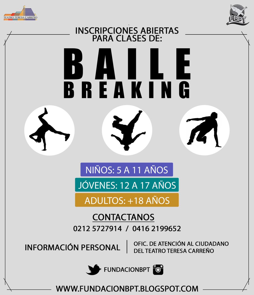 fundacionbpt's tweet photo. @fundacionbpt ¿Quieres aprender a bailar #Breaking? ya abiertas las inscripciones no te quedes x fuera #Contactanos https://t.co/gnnmKTZpxI