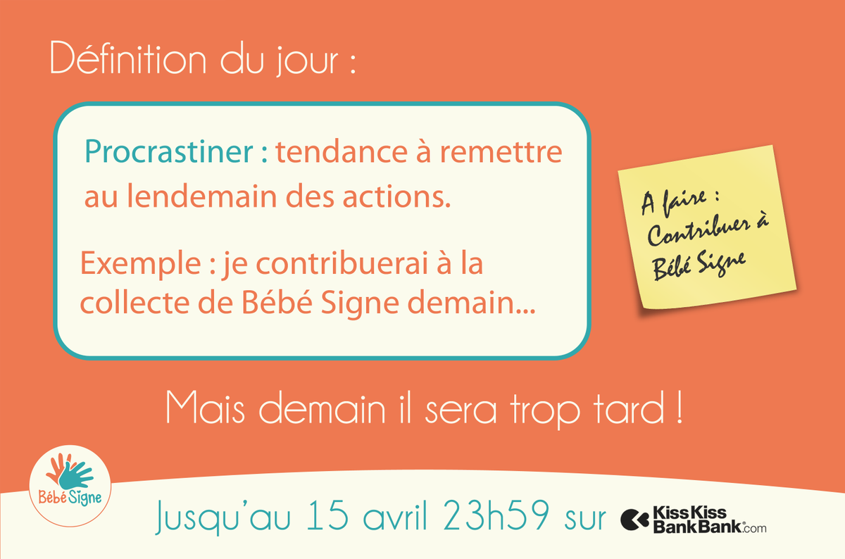 BebeSigne's tweet photo. #Parents, plus que quelques heures pour soutenir l'application Bébé Signe : https://t.co/uZ3tKYNkgH #bebesigne https://t.co/on5sHxBWpa