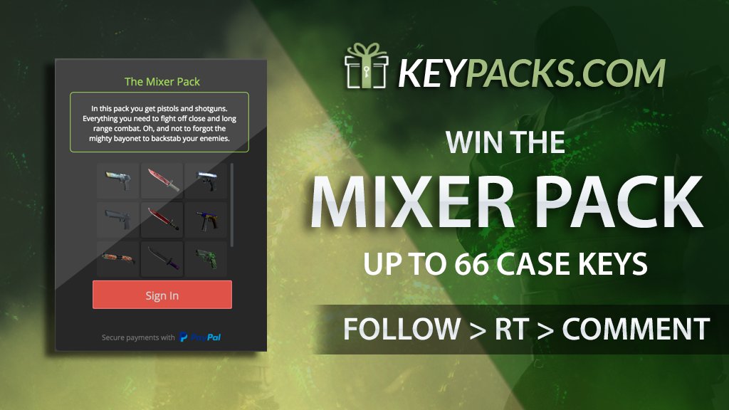 keypackscom's tweet photo. We're doing another giveaway of our Mixer Pack!
Winner drawn next friday!
Regards @keypackscom https://t.co/OsAfe6wH4k