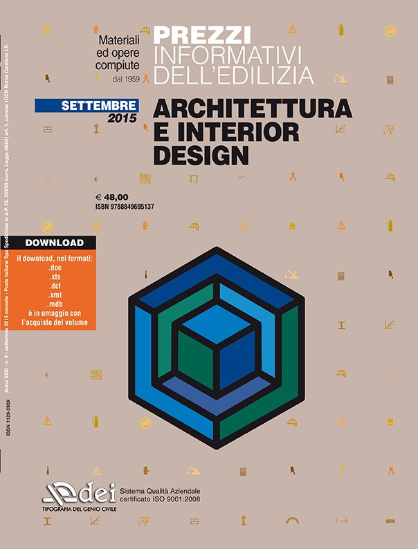 DeiEditore's tweet photo. #ARCHITETTURA E #INTERIORDESIGN - Il #prezzario con più di 8200 prezzi https://t.co/PScGndYffk #DEI https://t.co/2iRMsLkvcO