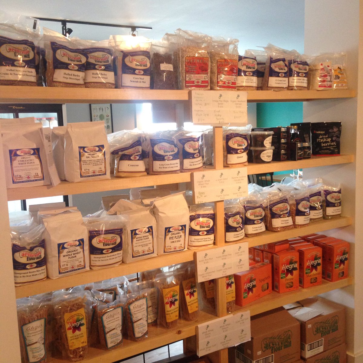 Our Speerville Mills order has arrived! Come on by to see what we have in stock! #buylocal #eatlocal