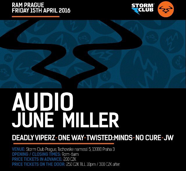 RAMrecordsltd's tweet photo. TONIGHT! RAM at @StormClubPrague with @AudioPXLFST and @junemillermusic! 🔥🔥🔥 https://t.co/iAFCSXBvcT
