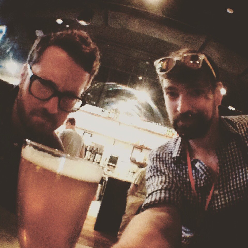 macmarklemore's tweet image. 9:30 a.m. sound check? Time for a beer! #SCStour #FroMoBros @KalebTJones