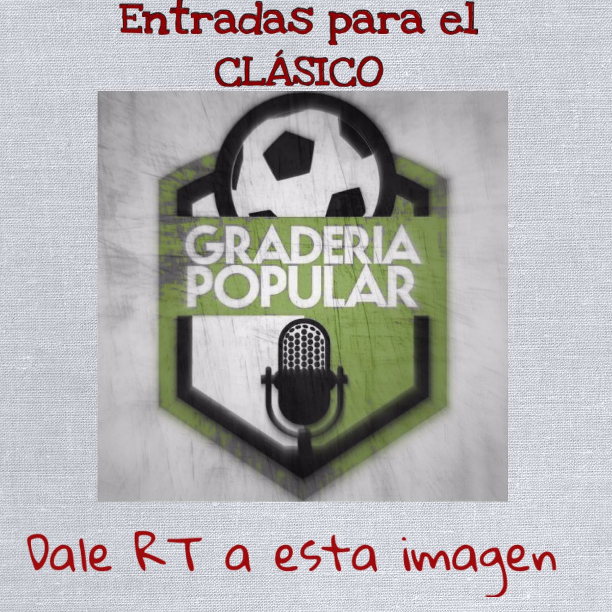 GraderiaPopular's tweet photo. RT y participa
Dos pares de entradas sombra y platea
La rifa es a las 3 pm
Deben retirarse HOY mismo en @tdmas_cr https://t.co/U9GZiMT03T