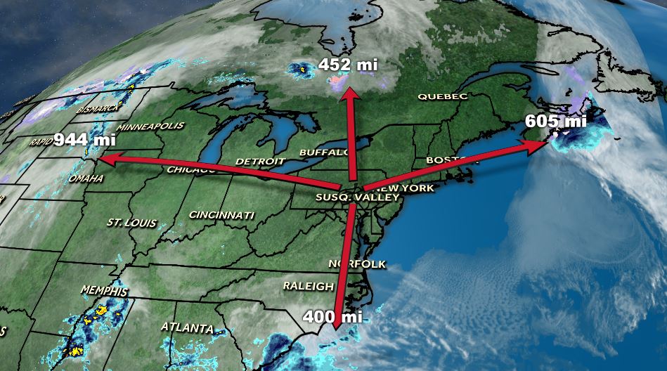 MattMooreHomes's tweet photo. Clear for miles! At least 400 miles separates us from precipitation in ANY direction. @WGAL @NWSStateCollege #PAwx https://t.co/SDifyKrtsX