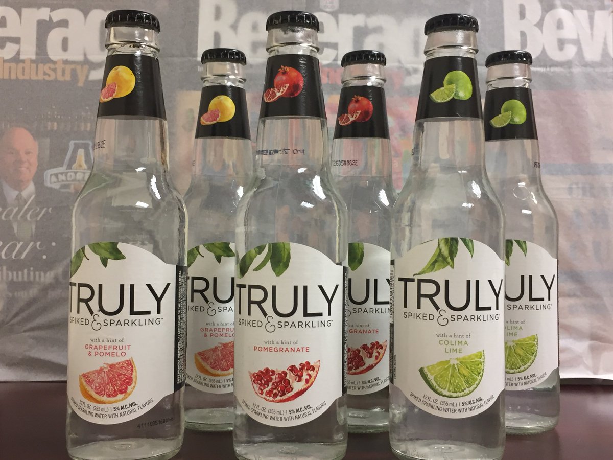 BeverageInd's tweet image. Thanks to @BostonBeerCo for sending over its new Truly spiked #sparklingwaters!