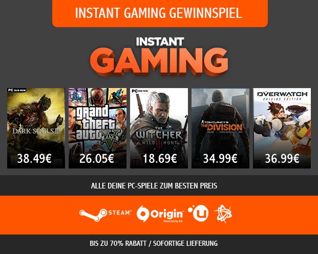 Instant Gaming (@instantgamingde) on Twitter photo 🔥GEWINNE DAS PC-SPIEL DEINER WAHL!🔥
Um zu gewinnen retweete und folge <a href="/InstantGamingDE/">Instant Gaming</a>
Ergebnis am 22.04 🔥GEWINNE DAS PC-SPIEL DEINER WAHL!🔥
Um zu gewinnen retweete und folge <a href="/InstantGamingDE/">Instant Gaming</a>
Ergebnis am 22.04