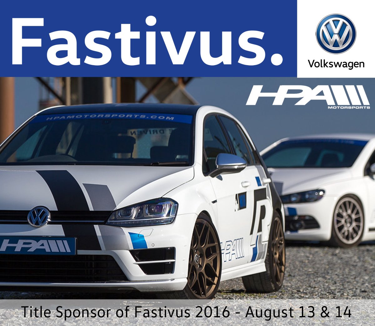 ICYMI: <a href="/HPAMotorsports/">HPA Motorsports</a> is signed up alongside <a href="/VW/">Volkswagen</a> as our title sponsor!