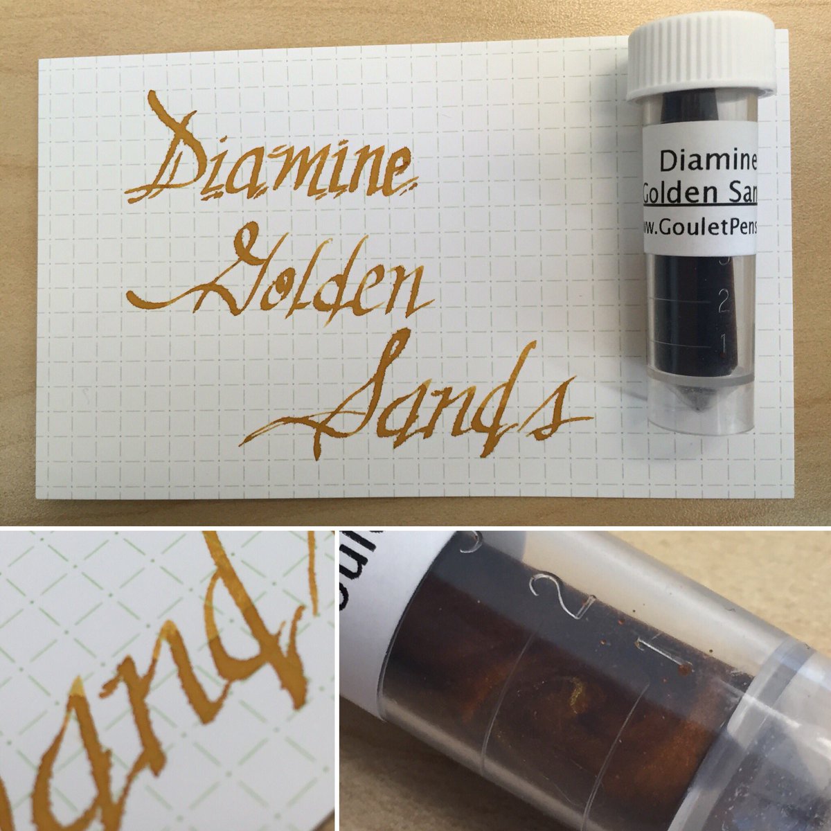 Thankfully, all that glitters is not Golden Sands. #ppf #ink #pens