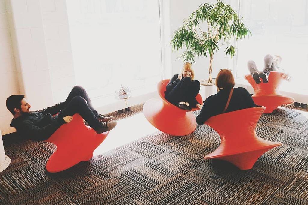 ryanheiser's tweet image. Field trip. #michigan #magis #spunchair