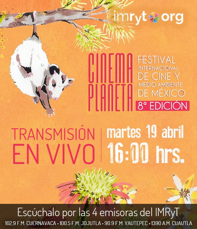 Sigue la cobertura de la @Radio_Morelos del festival <a href="/cinemaplaneta/">Cinema Planeta</a> 2016 @IMRyTv_Morelos