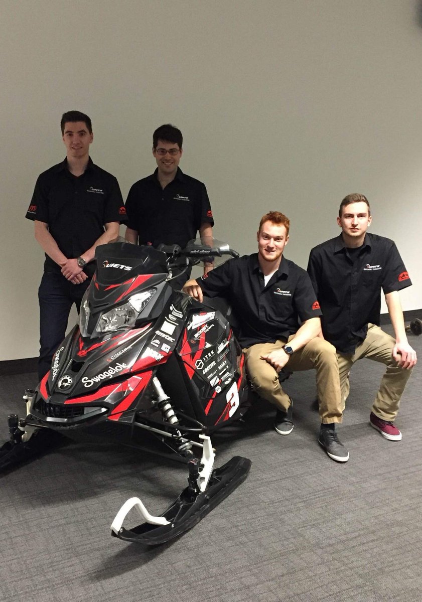 BRPnouvelles's tweet photo. #FierCommanditaire @etsmtl et @ClarksonUniv ont modifié une motoneige #SkiDoo pour le SAE #CleanSnowmobileChallenge https://t.co/06yhyK5p3k