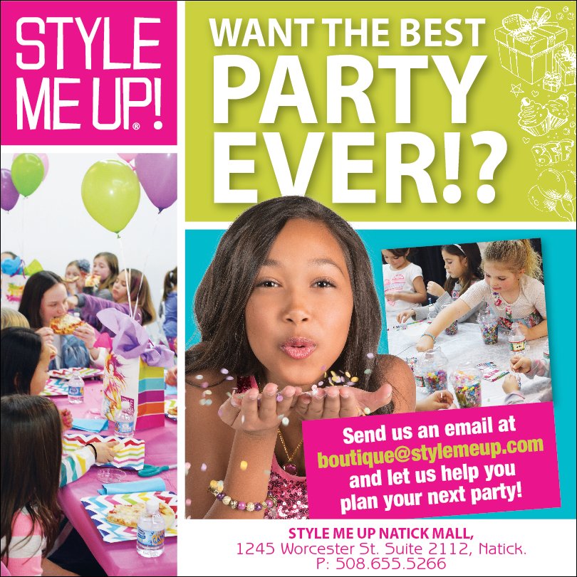 stylemeupworld's tweet photo. If you live in the Boston area, let us help plan your next #tween #party at our #StyleMeUp Flagship Boutique! https://t.co/5a7dsYrr9x