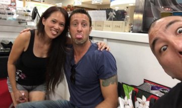 Becoming_Bryna's tweet photo. Happy Birthday to @ensoninoue aka Warrior Funny Face Master to Warrior Hula Hoop Instructor. Good pupil! #H50 #MrKo https://t.co/PZuDQc6fsj