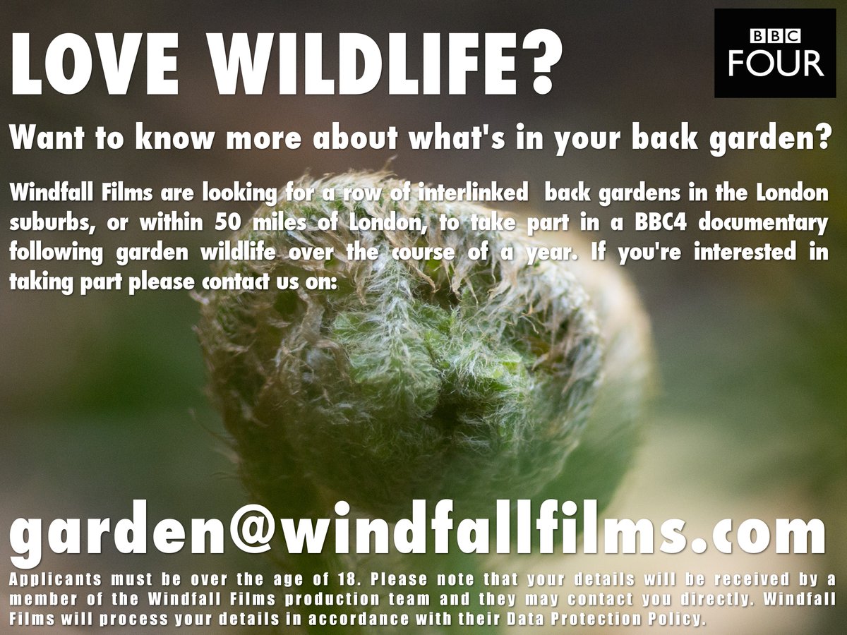 We're looking for gardens for a new @BBCFOUR wildlife documentary! Please RT <a href="/BBCGQT/">BBC Radio 4's GQT</a> @montysdognigel <a href="/The_RHS/">The RHS</a>