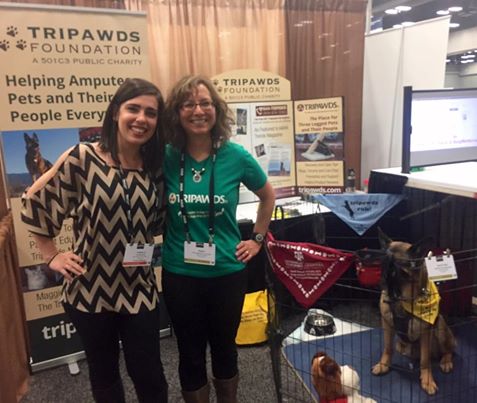 Tripawds's tweet photo. "One of the most meaningful moments of my life...thankful for everything #Tripawds does for pet parents" #AAHA2016 https://t.co/AqG4gvnngr