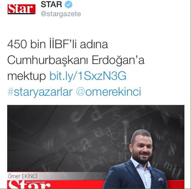 Tek derdimiz İibf tek amacımız kadro İİBFden CBnaMektup teşekkürler <a href="/omerekinci/">Ömer Ekinci</a>