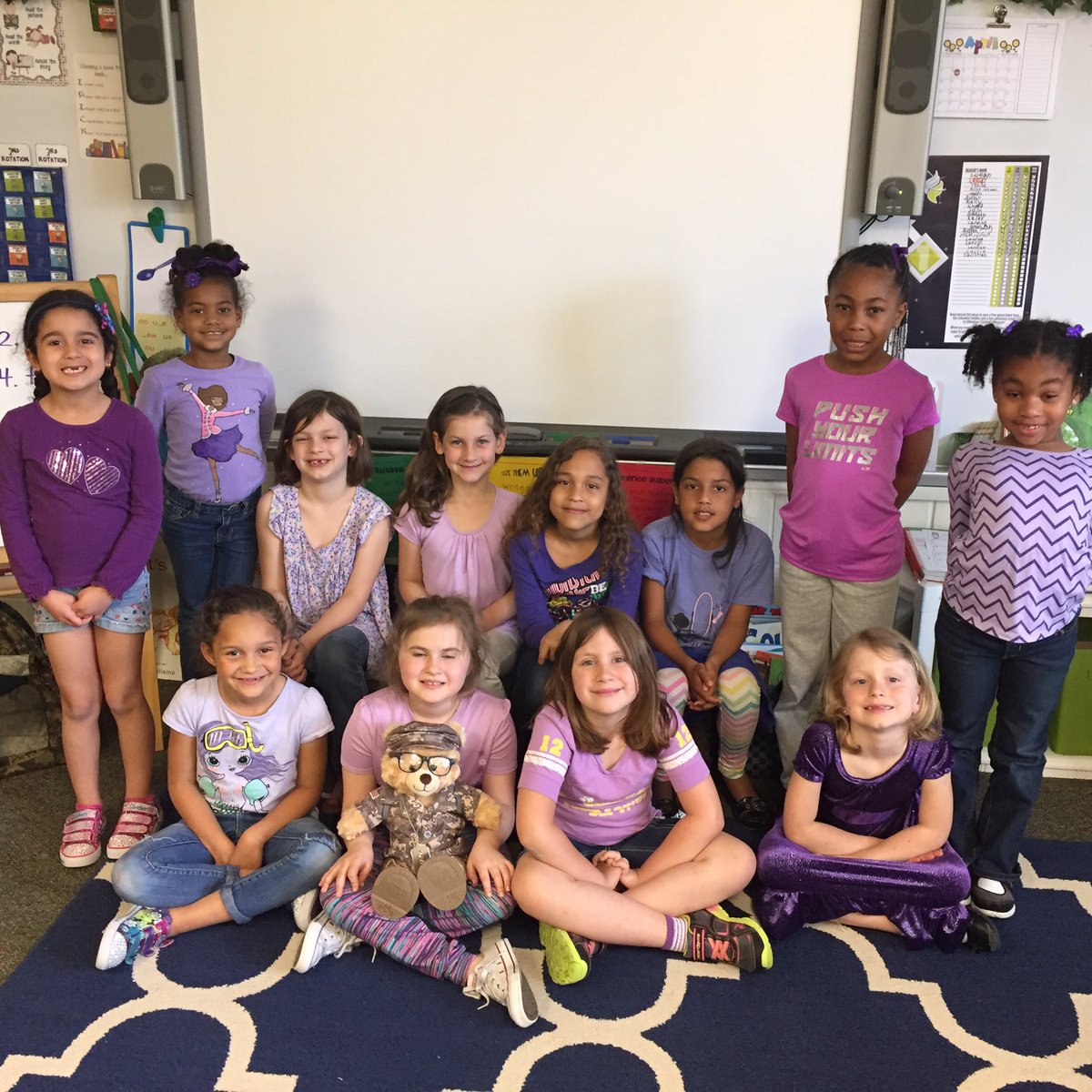 Showing support for our military families! #LCELower #PurpleUp