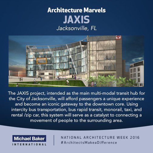 MBakerIntl's tweet photo. JAXIS is a recent project from Michael Baker's architecture practice. #ArchitectsMakeADifference #ARCHweek2016 https://t.co/o5hHesZWik