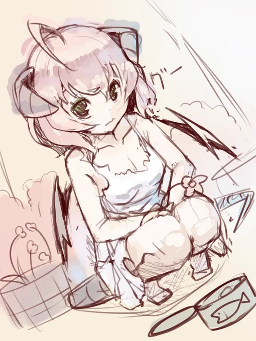 深夜のひっそり落書き!今日も忙しかったので落書きが出来ませんでしたOrzのでこれも前書いてバランス変だなーと思いアタリでとめてしまった絵をUPして寝ますって。おおおもう3時半 