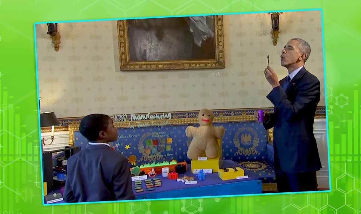 News_O_Matic's tweet photo. What did #kids show off at @BarackObama's last #WhiteHouseScienceFair? We've got the scoop on the young scientists! https://t.co/WX2pmikQHt