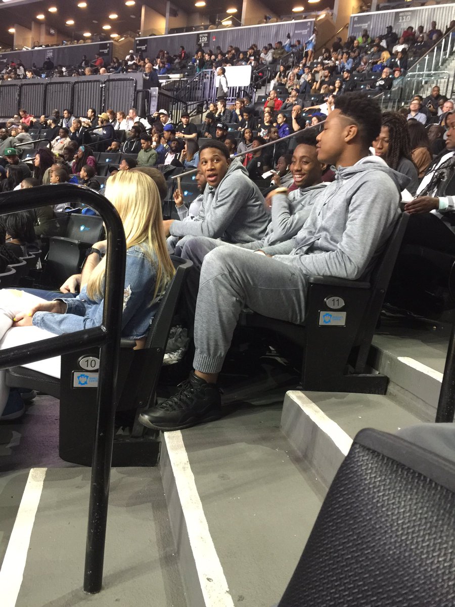 The boys taking in the #JordanBrandClassic