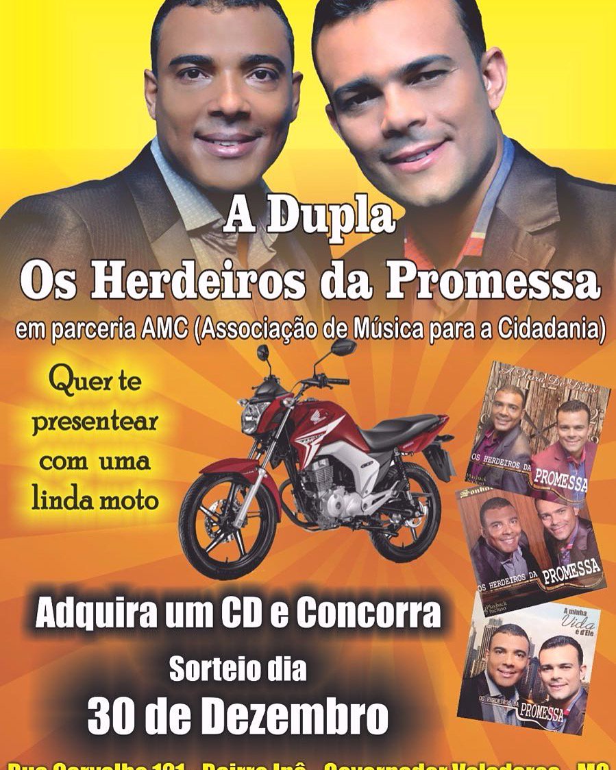 Mais uma linda promoção do ano , essa moto pode ser sua