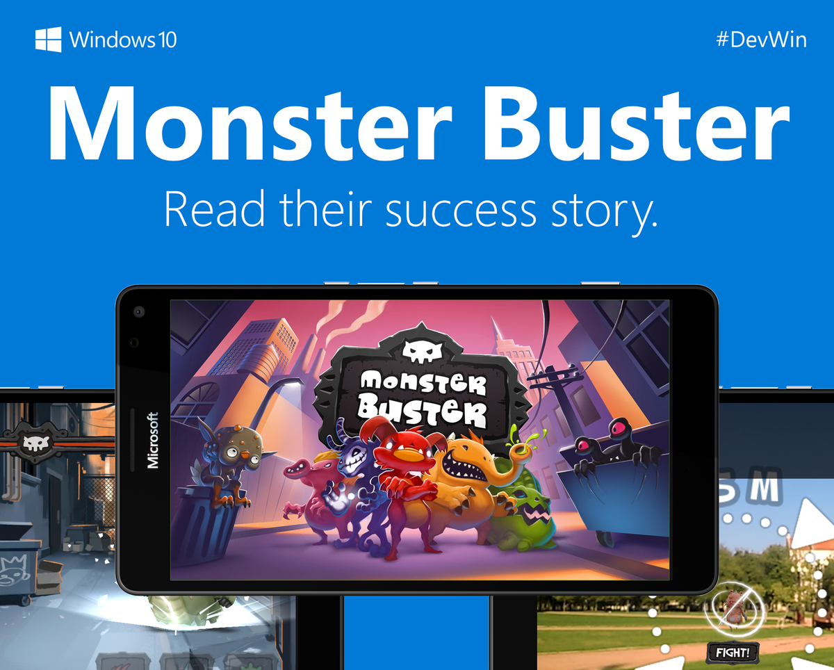 windowsdev's tweet photo. Learn how Monster Buster expanded its augmented feature thanks to Windows 10 APIs: https://t.co/Tro6pG745W https://t.co/6uI4MNVQET