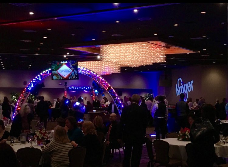 Having a blast at Kroger's casino night!