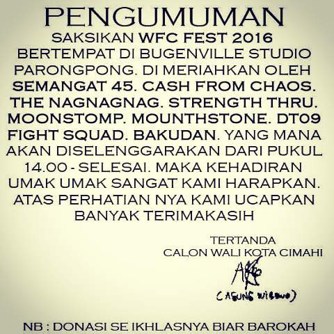 (Besok) 17-04-2016. Mangga di antos sahabat DT09