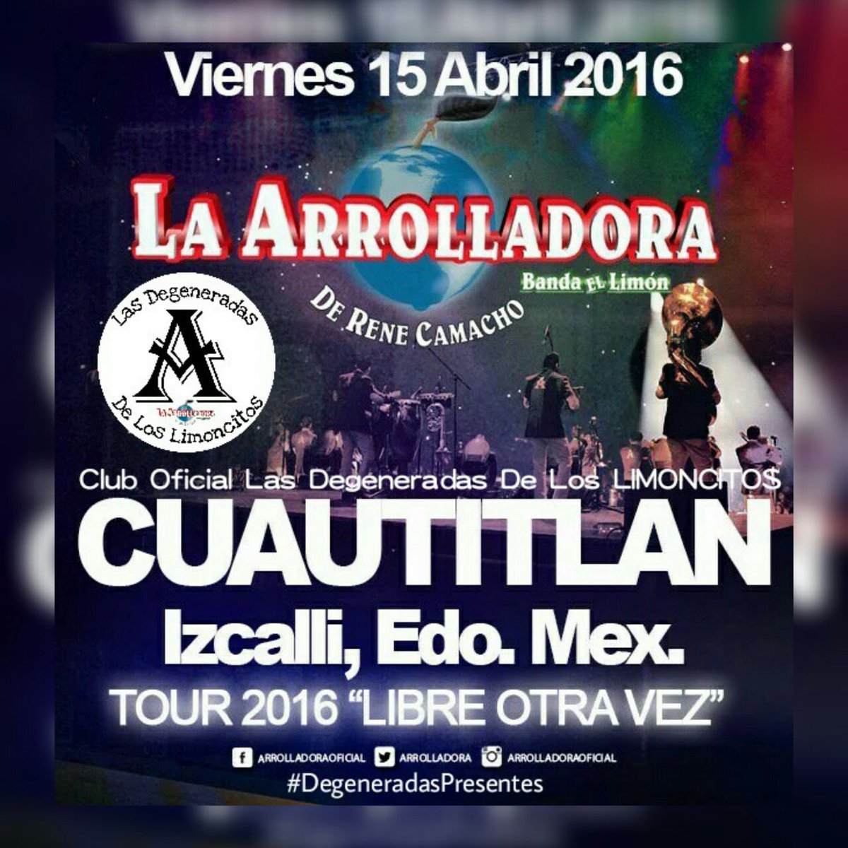 EliiiRosas's tweet photo. Hoy Día de Fiesta @Arrolladora en #Cuatitlanlzcalli 💕🎉 ¡No Faltes! #DegeneradasPresentes  @DEGENERADAS_EDM #LDDLL https://t.co/CRSqYszLbg