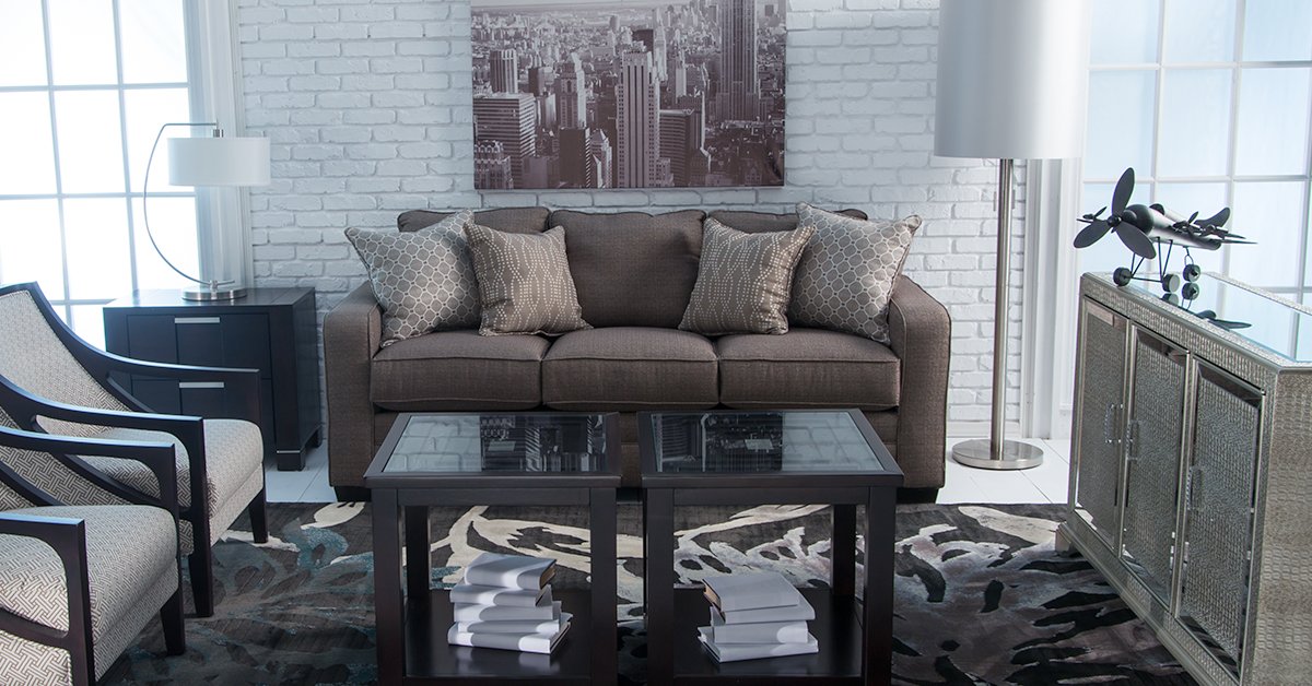 My Bob's on Twitter "We anchored our space with the Greyson Sofa and created 3 unique looks