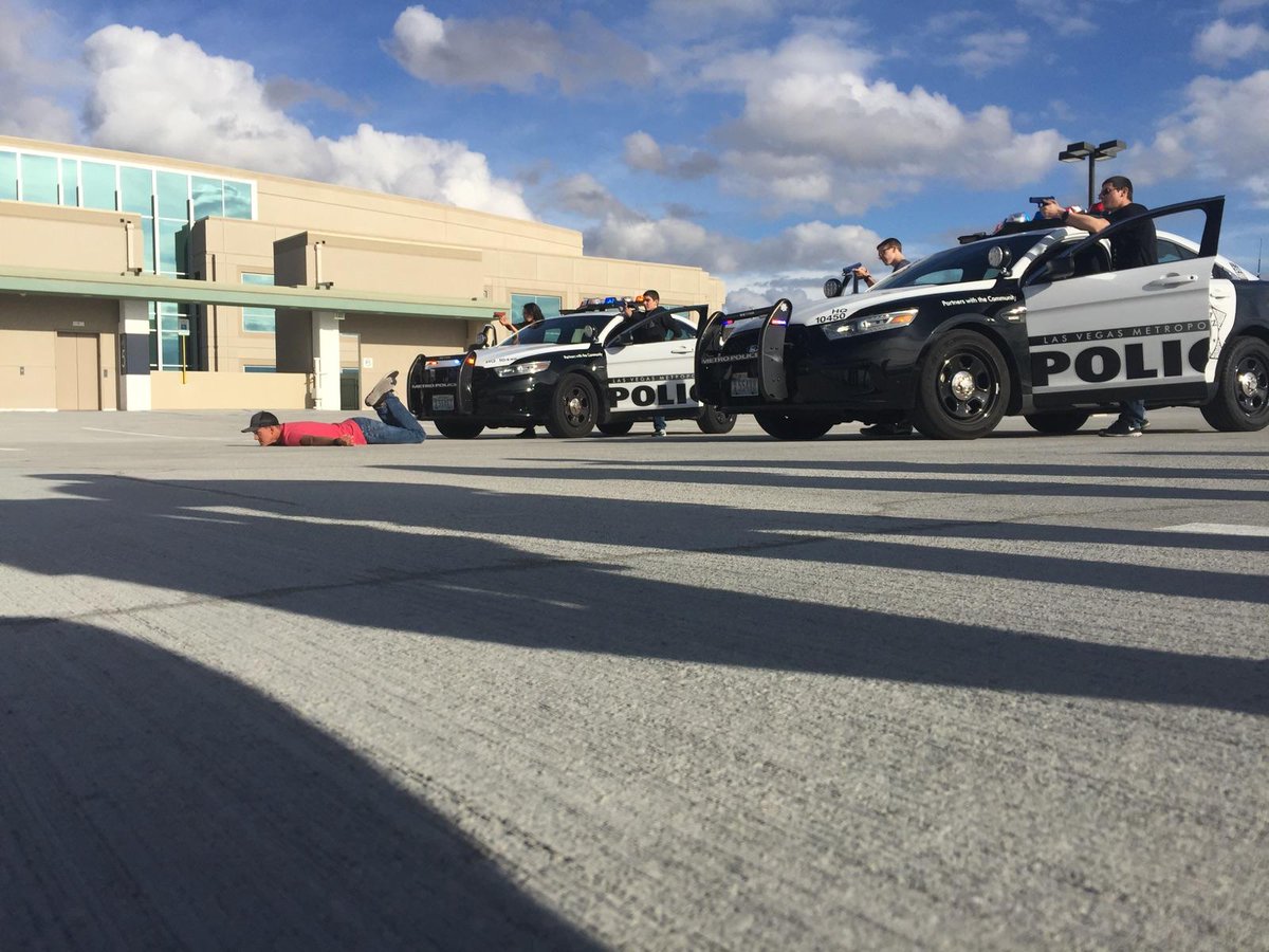 LVMPDExplorers's tweet image. This week Phase IV, our senior #policeexplorers focused on High Risk Vehicle Stops. #LVMPD