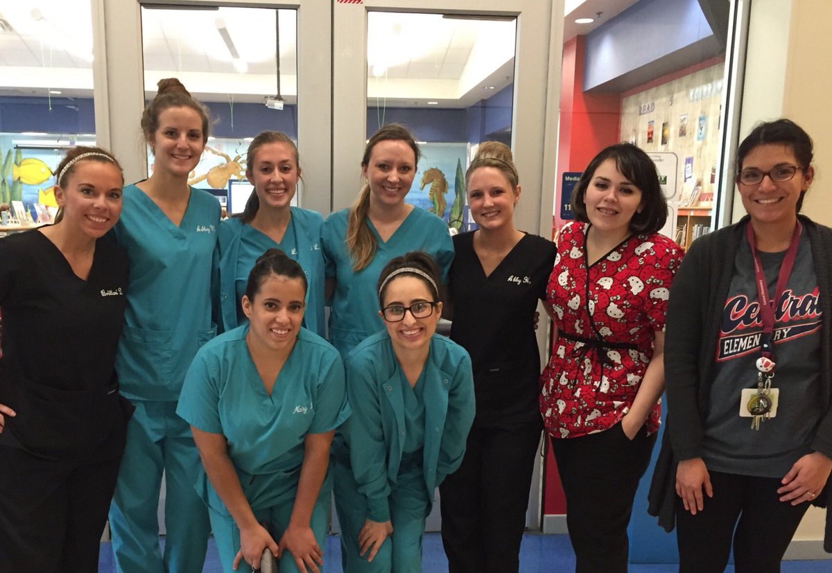 Thanks to TWU Dental Hygiene Prog &amp; our Nurse Muñoz; 2nd Grade Ss are All Smiles! #GratefulSmiles #Teamcentral