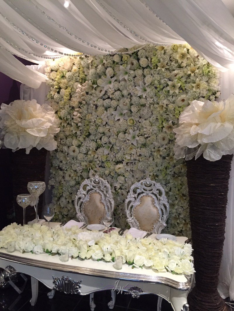 JoyceWedding's tweet photo. #flowerwall #sweethearttable #flowerrunner #tablescape #white #weddingparty #weddingday… https://t.co/GKP1dVJqAE https://t.co/J5v4gDK21g