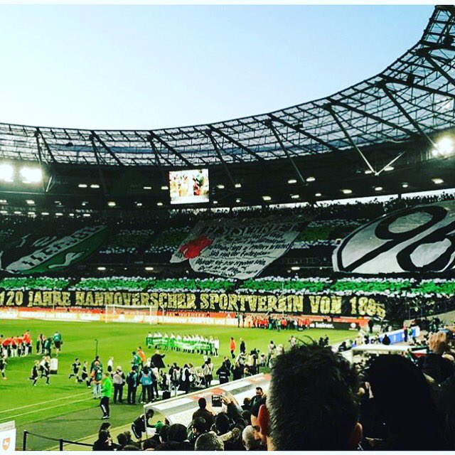 Fantastic 2-0 win against Gladbach. Once again amazing support from the fans. Happy 120 years anniversary 96..