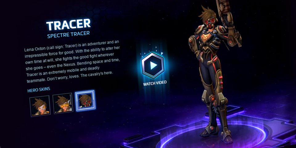 Heroes of the Storm Tracer Hero Gameplay Video