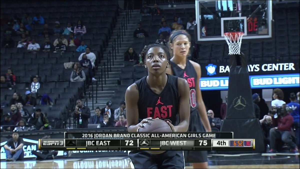 just watched my bestie😬😈! Proud of her! #JordanBrandClassic