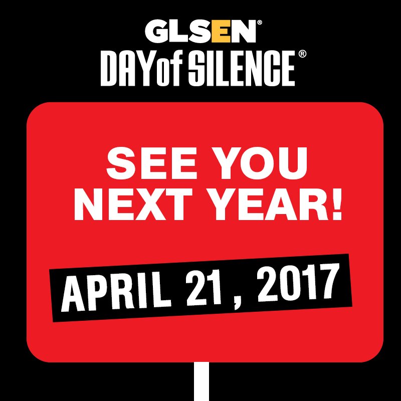 GLSEN on Twitter: "Mark your calendars: The next GLSEN @dayofsilence is