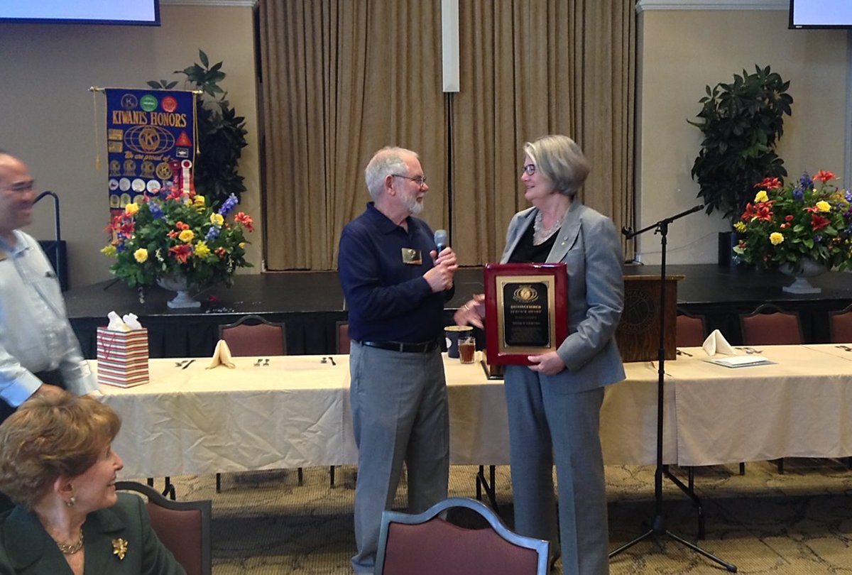 I was both honored and humbled at receiving the <a href="/Kiwanis/">Kiwanis</a> Club of La Jolla's Distinguished Service Award today.