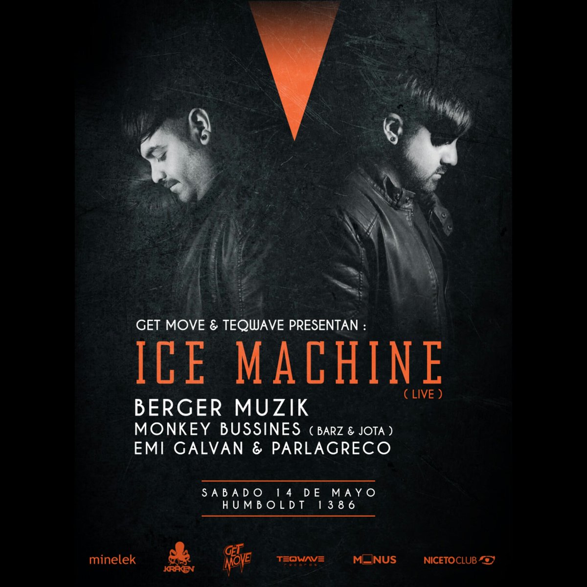 teQwave's tweet photo. No les damos respiro amigos! Volvemos a @NicetoClub "B" el 14.05 con #GETMOVE. Esta vez #ICEMACHINE los elegidos. https://t.co/CikVjgGjrp