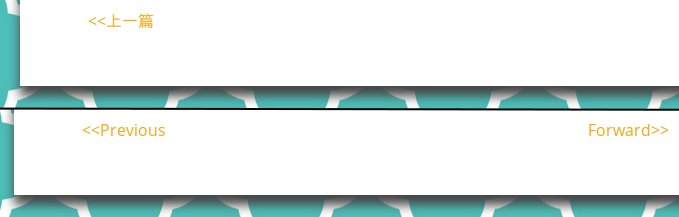 bookineering's tweet image. Huh. Apparently &quot;previous&quot; on my front page (and only my front page) is in Chinese. How!? #amblogging #blogproblems