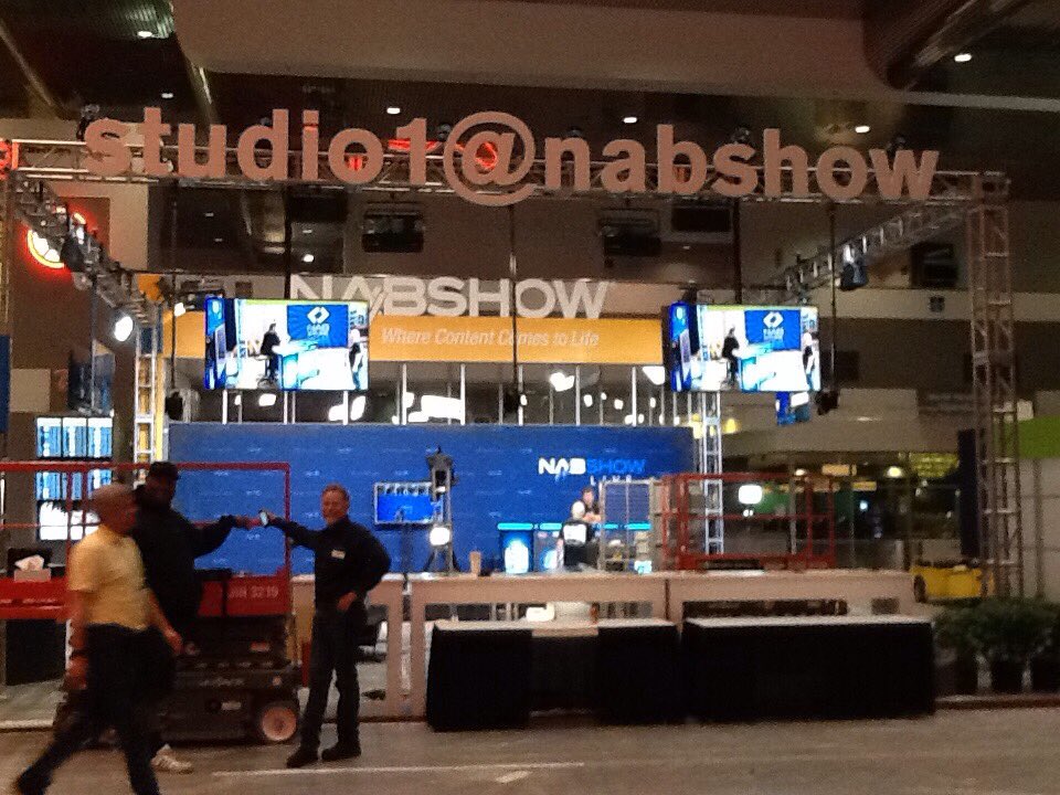 BroadcastBeat's tweet photo. Amazing people everywhere working to make #NABSHOW the best one ever!  Can't wait to get this show started! https://t.co/j54BriXjoe