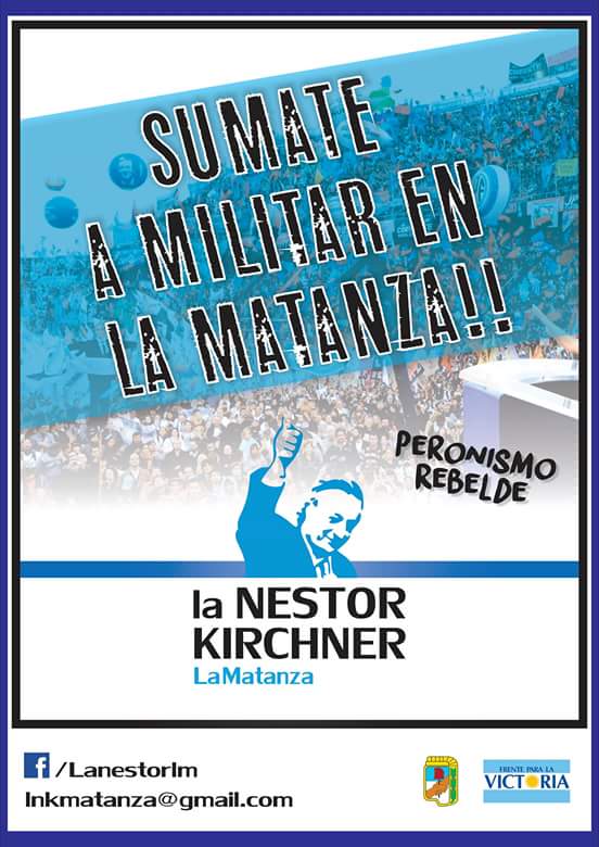 LnkMatanza's tweet photo. Acompañanos en la lucha!
#LaNestorKirchnerLaMatanaza
#LosSoldadosDePeron
Guillermo Moreno Conducción. https://t.co/s9Pt0rYK3x