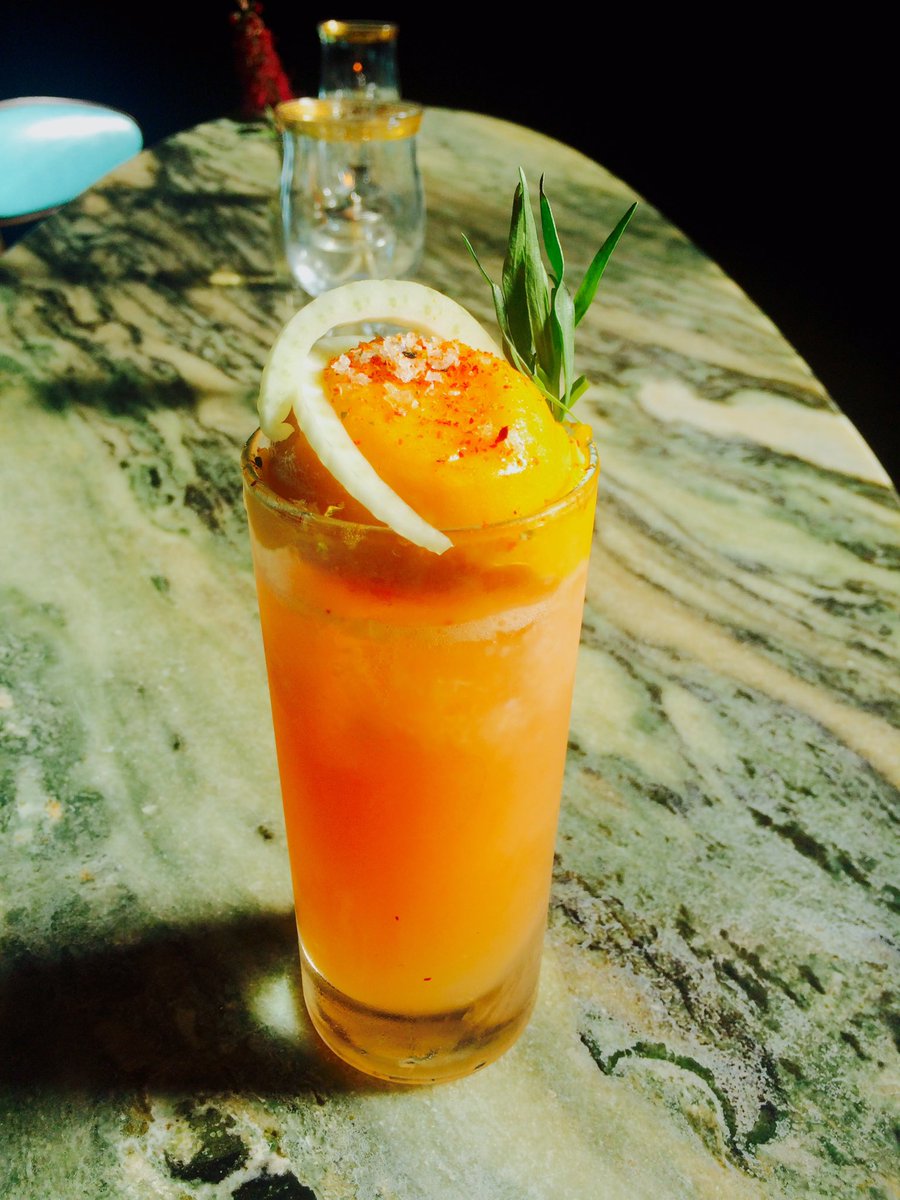 bcoopersf's tweet image. New cocktail, Franklin Comes Alive!!!  Tequila, amaro, grapefruit, fennel, mango sorbet and togarashi.