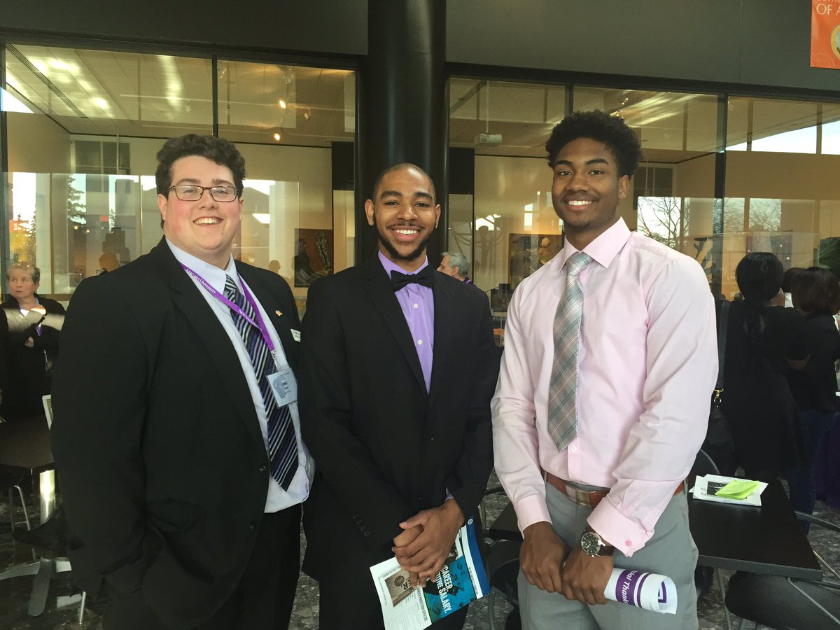 MsMaegan95's tweet photo. Look at these lovely gentlemen here at the FRSJ conference tonight! #NUjustice @NiagaraUniv #cms222bsp16 https://t.co/nwz6XGpab4