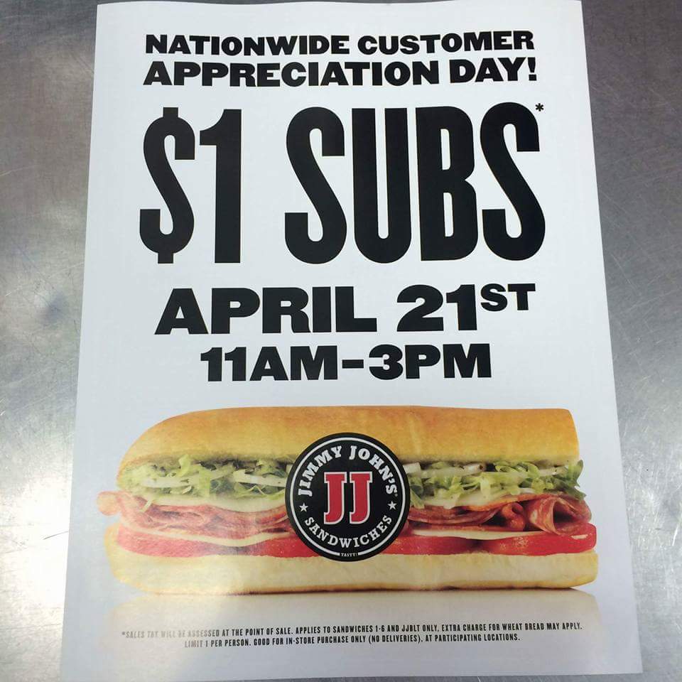 lets_run's tweet image. #jimmyjohns #april21