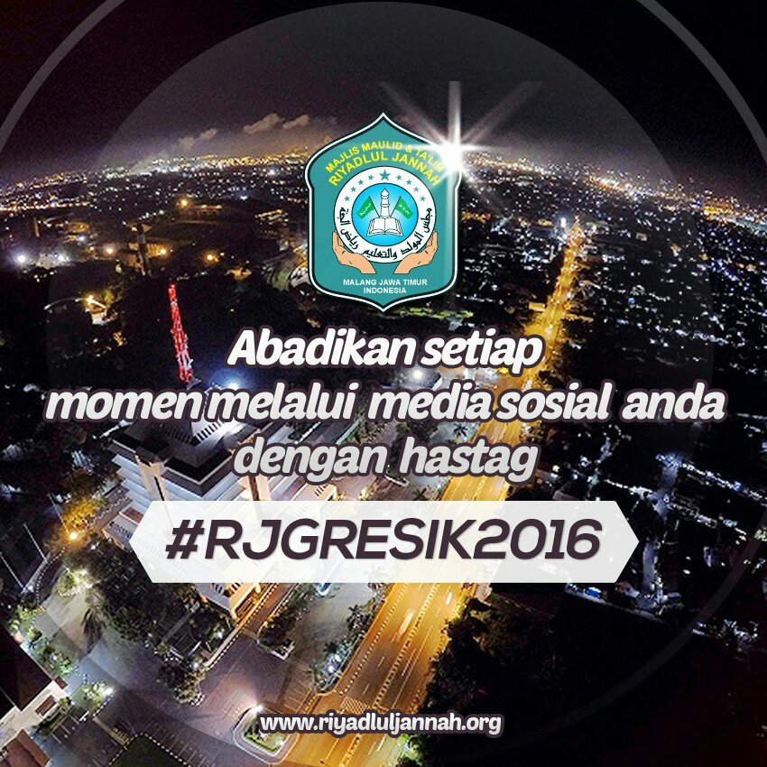 riyadluljannah's tweet photo. Jangan lupa abadikan moment yg ada lewat media sosial anda dengan hastag #RJGRESIK2016 cc @wartagiri @infogresik https://t.co/Gk71TIPVBf