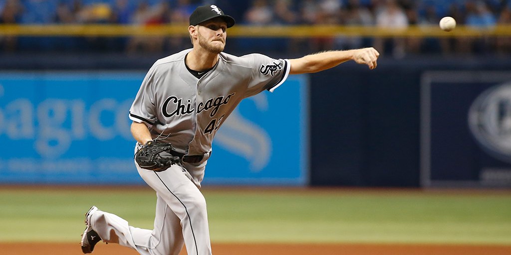 whitesox's tweet photo. Chris is just Sale-ing along if you will. 7 Ks in 7 scoreless innings. https://t.co/FayYxnPwBi