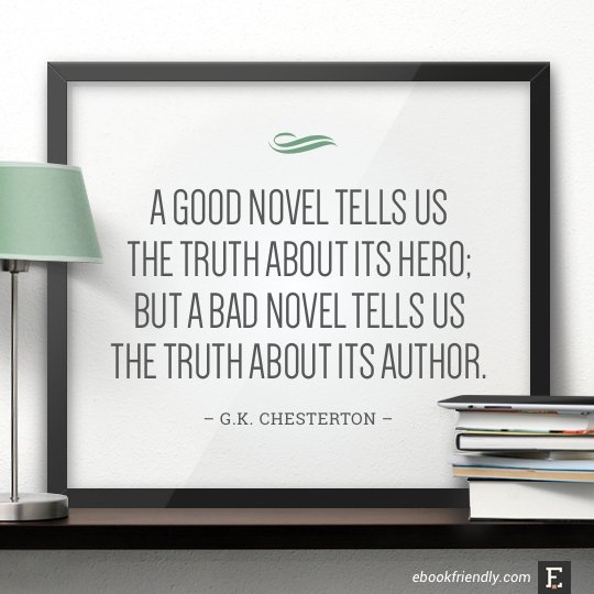 Between the good novel and a bad novel...